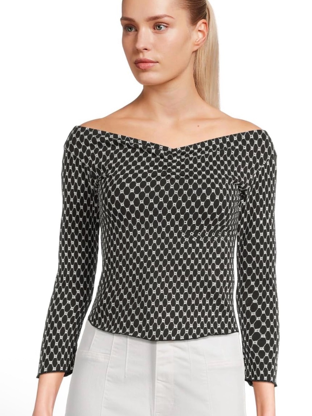 Free People Gia Eyelet Top